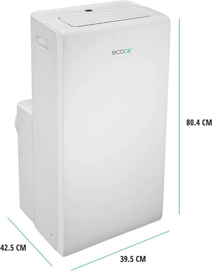 EcoAir 220 volts portable AC Air conditioner 12,000 btu with dehumidifier and purifier filter with Smart App and Remote control Energy saving A+ with window seal CrystalMK2 - 12 - 220 - Electronics