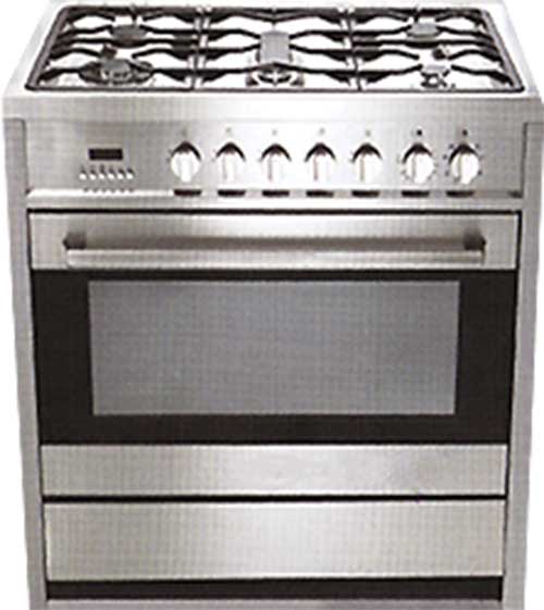 EF Elba GC - AE9650SS / Venus VC9651GLX 36" Professional 5 - Burner Gas Range for 220 Volts - 220 - Electronics