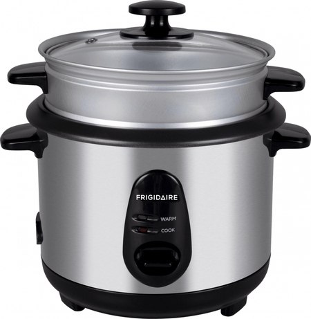 Frigidaire 1 LIter 5 Cup small 220 volts Rice cooker FD9010 1 Liter 5 CUP Stainless Steel Rice Cooker with Steamer 220v 240 volts 50 hz - 220 - Electronics