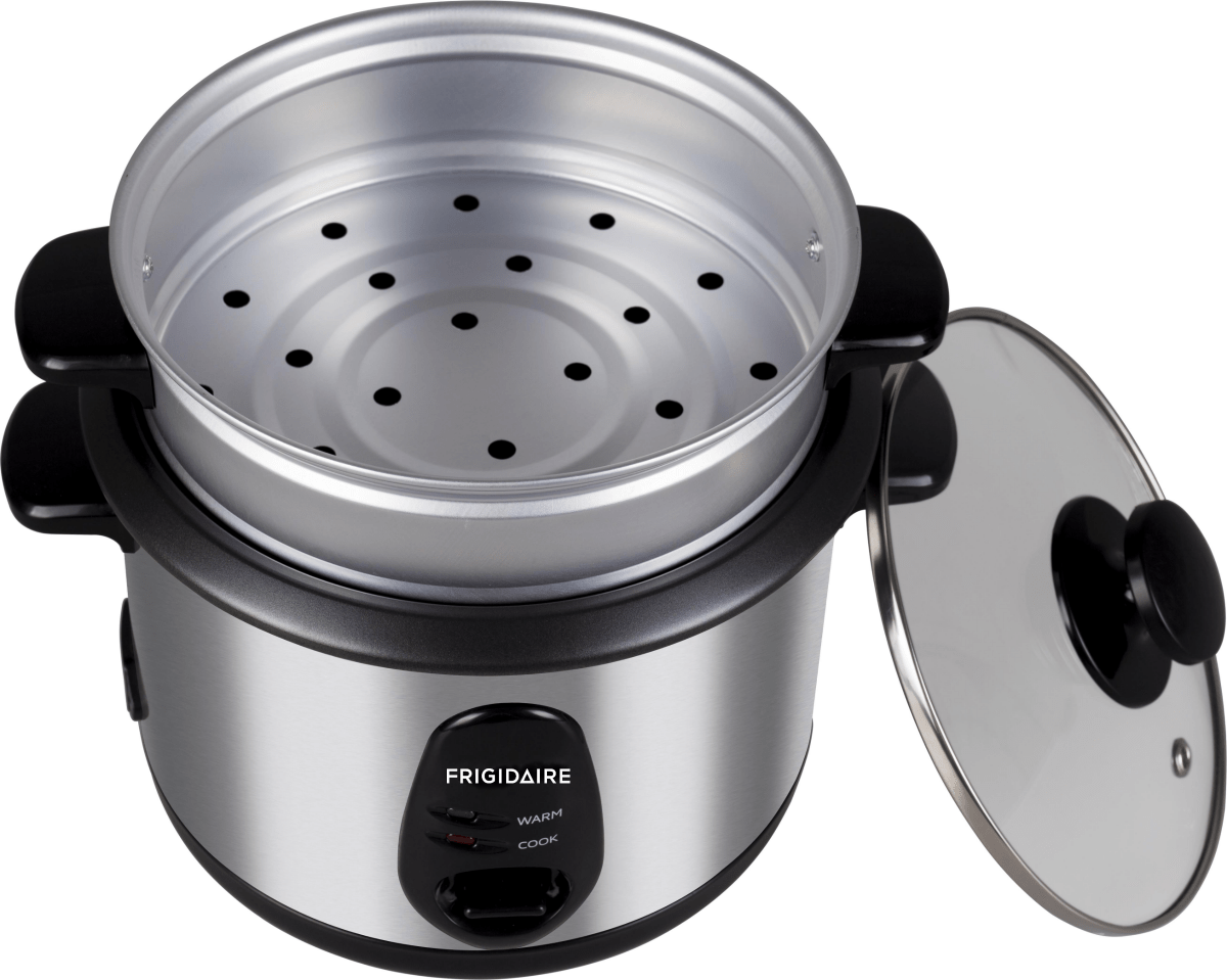 Frigidaire 1 LIter 5 Cup small 220 volts Rice cooker FD9010 1 Liter 5 CUP Stainless Steel Rice Cooker with Steamer 220v 240 volts 50 hz - 220 - Electronics