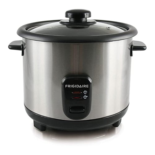 Frigidaire 220 volt Rice Cooker FD8010 5 cup / 1 LITER Rice Cooker Silver Finish 220 v 240 volts 50hz - 220 - Electronics