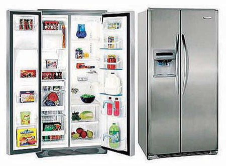Frigidaire GLSZ28V8GW 220 volt Side by Side Refrigerator