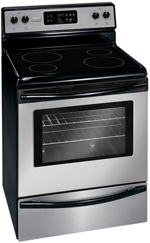 Frigidaire MFF3025RC 220 volts Electric Range Stainless smooth top Cooktop cooker with Self Clean Oven stove 