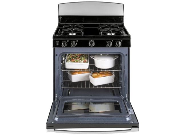 GE 220 volts gas range 4 burner 220v 240 volts 50hz 60hz gas cooker stove LP or Natural gas JGBS30220Vretss - 220 - Electronics