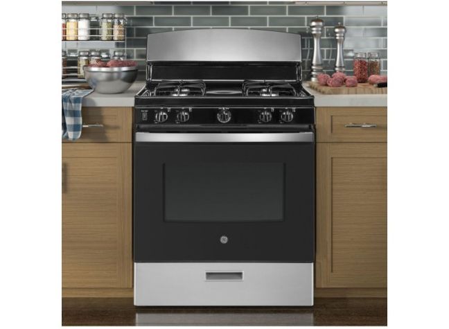 GE 220 volts gas range 4 burner 220v 240 volts 50hz 60hz gas cooker stove LP or Natural gas JGBS30220Vretss - 220 - Electronics