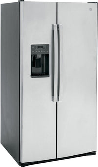 GE GSE25MGYC SS 220 - 240 Volt Side by Side Stainless Steel Refrigerator - 220v volt electronics