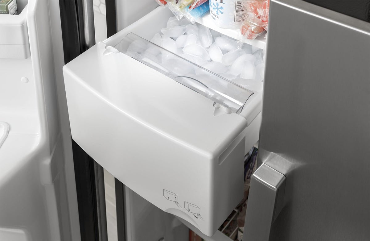 GE GSE25MGYC SS 220 - 240 Volt Side by Side Stainless Steel Refrigerator - 220v volt electronics