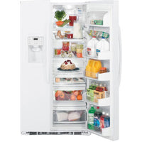GE GSE25MGYC WW 220 - 240 Volt Side by Side Stainless Steel Refrigerator - 220v volt electronics