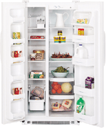 GE GSG201B 220 Volt 20 Cubic Feet Side-by-Side Refrigerator