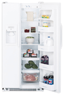 GE GSG201E 220 Volt 20 Cubic Feet Side-by-Side Refrigerator with Ice and Water