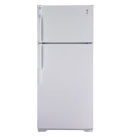 220 Volt GE GTE16CBCWW 16 Cu. Ft. Top Mount Refrigerator