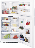 220 Volt GE GTG22JBWW 22 Cubic Feet Top Mount Refrigerator