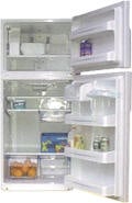 GE GTG25DBWW 220 Volt 25 Cubic Feet Top Mount Refrigerator - 220v volt electronics