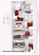 220 Volt GE PSG25NGC 25 Cubic Feet Arctica Deluxe Refrigerator