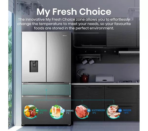 Hisense counter depth refrigerator 220v RF749N4220V 220 240 volts 50 hz french door - 220 - Electronics