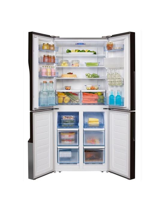 Hisense RQ560N4WC1 Stainless Steel 20 Cu ft 4 Door French Door Refrigerator with Non - Plumbed Water Dispenser 220 v 240 volts 50 hz - 220 - Electronics