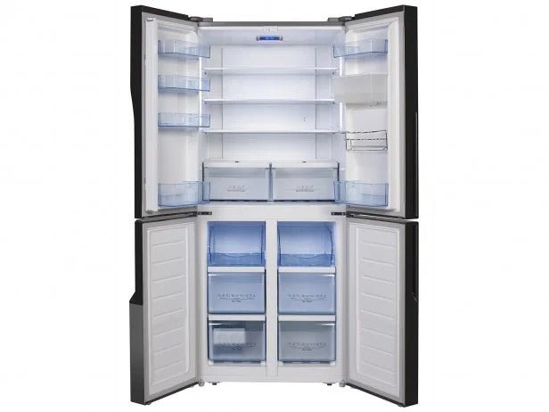 Hisense RQ560N4WC1 Stainless Steel 20 Cu ft 4 Door French Door Refrigerator with Non - Plumbed Water Dispenser 220 v 240 volts 50 hz - 220 - Electronics