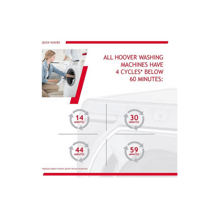 Hoover 220 volt Washer H3W4105TE220v 10KG Front Load Washer 220v 240 volts 50 hz - 220 - Electronics