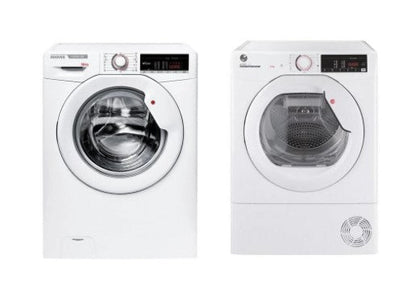 Hoover 220 volt Washer H3W4105TE220v 10KG Front Load Washer and Hoover 220 volt condensing Dryer HLEC9TE - Con220v 9KG Dryer 220v 240 volts 50 hz - 220 - Electronics