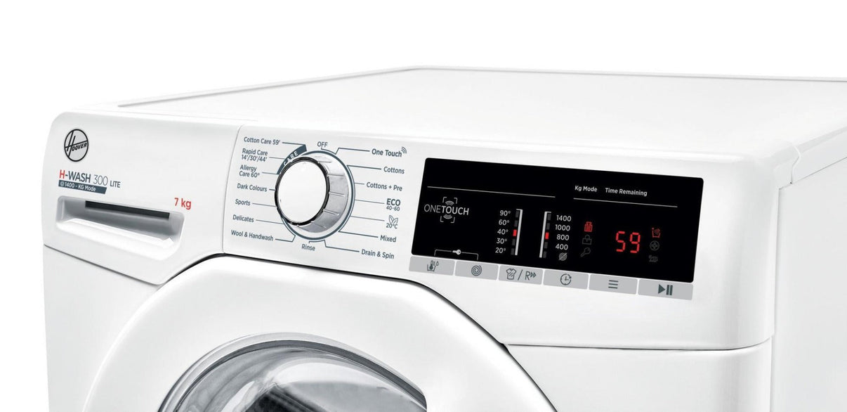 Hoover H3W47TE220v 7 KG 1400 Spin washer White color 220 v 240 volts 50 hz - 220 - Electronics