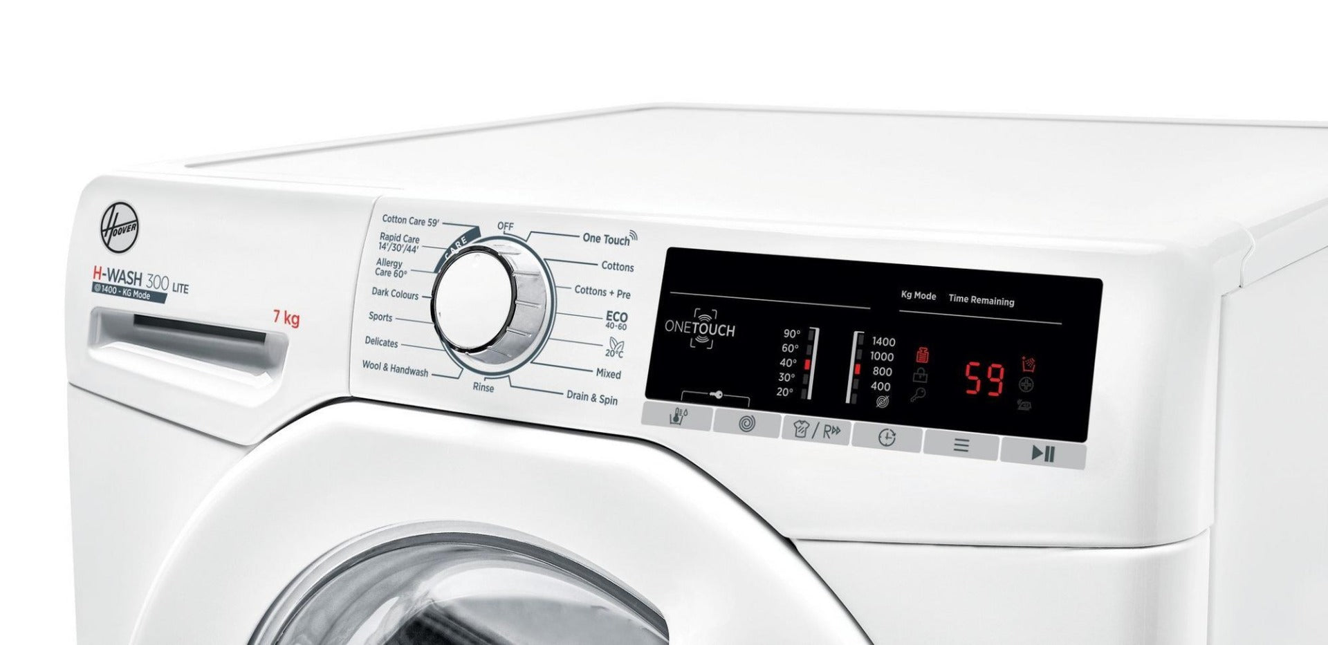 Hoover H3W47TE220v 7 KG 1400 Spin washer White color 220 v 240 volts 50 hz - 220 - Electronics