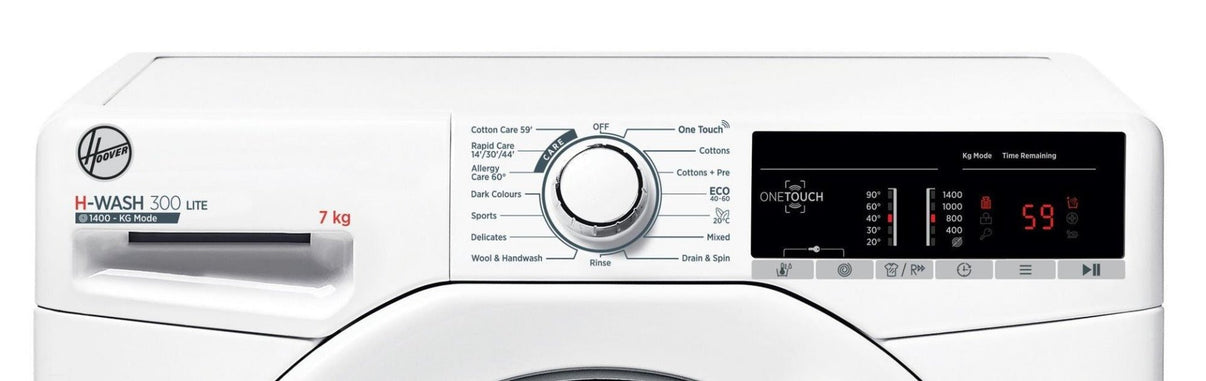 Hoover H3W47TE220v 7 KG 1400 Spin washer White color 220 v 240 volts 50 hz - 220 - Electronics