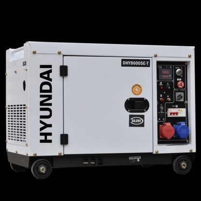Hyundai Diesel Generator DHY8600SE - SIlent Model 220 volts & 400V 50 hz Diesel Generator - 220 - Electronics