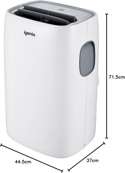 Igenix 220v Portable Air Conditioner 12,000 BTU 4 in 1 Cooling, Heating & Dehumidifier 220 volts 50 hz IGAC03012W220v - 220v volt electronics