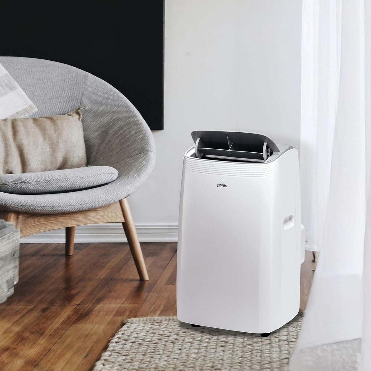 Igenix 220v Portable Air Conditioner 12,000 BTU 4 in 1 Cooling, Heating & Dehumidifier 220 volts 50 hz IGAC03012W220v - 220v volt electronics