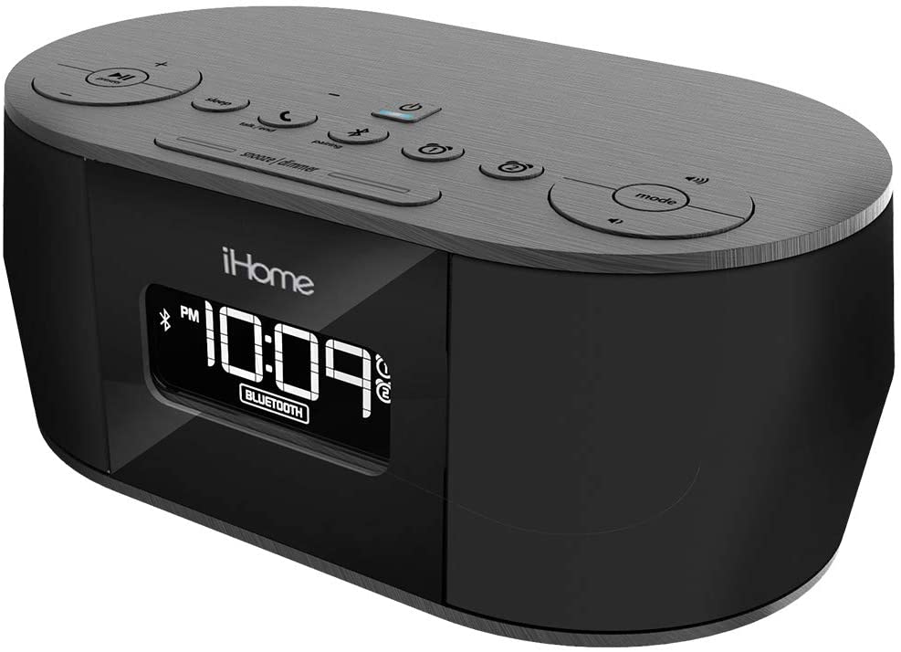 Ihome 110 220 volts Alarm Clock with USB Charging, Bluetooth Speaker 220v 50 hz - 220 - Electronics