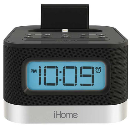 iHome 110 - 240 volts FM Clock Radio alarm with Lightning Dock for iPhone 5/5S and 6/6Plus - 220 - Electronics
