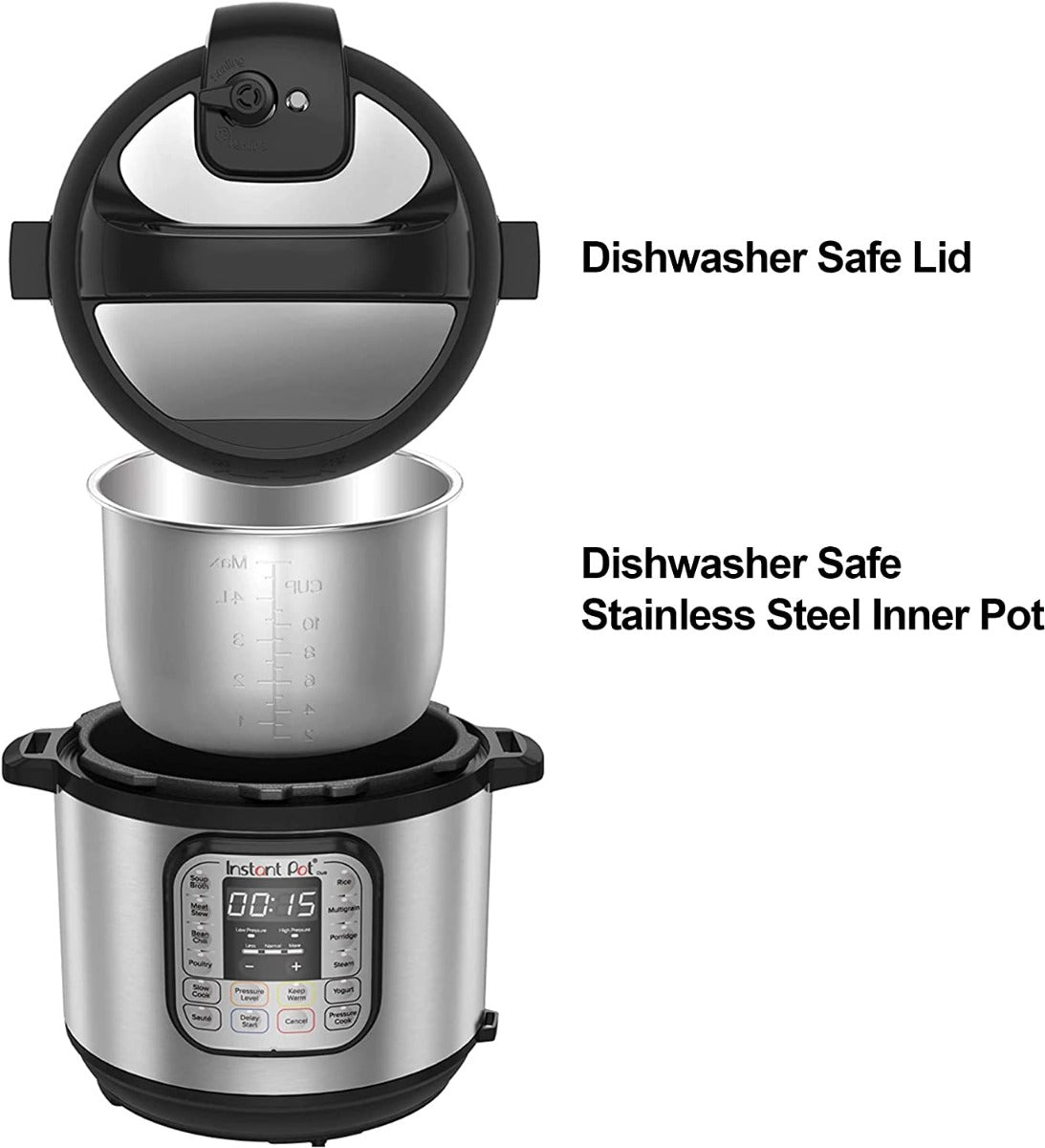 Instant Pot DUO80 7-In-1 Multi-Functional Electric Pressure Cooker, 8 qt