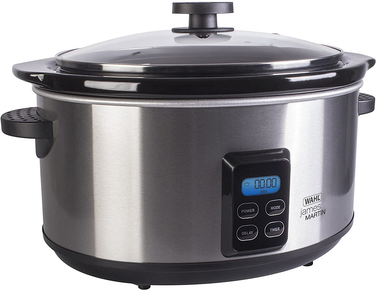 James Martin Wahl 220 volts Slow Cooker ZX929 4.7 Liter Digital Crockpot 220v 240 volts - 220 - Electronics