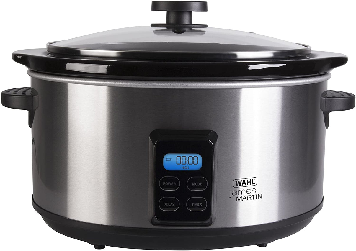 James Martin Wahl 220 volts Slow Cooker ZX929 4.7 Liter Digital Crockpot 220v 240 volts - 220 - Electronics