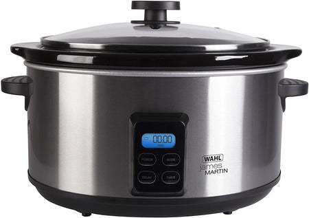 James Martin Wahl 220 volts Slow Cooker ZX929 4.7 Liter Digital Crockpot 220v 240 volts - 220 - Electronics