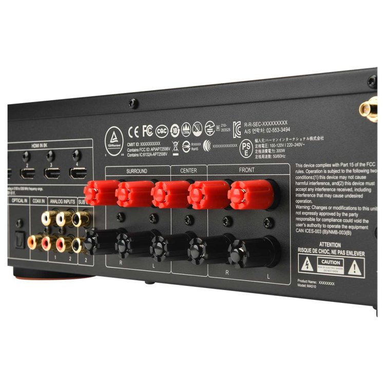 JBL 220 volt audio video receiver amp 220v 240 volt 5.2 channel 8k AV receiver amplifier 110 220 240 volts 50 60 hz model JBLMA510/220v - 220 - Electronics