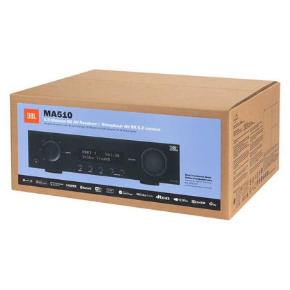 JBL 220 volt audio video receiver amp 220v 240 volt 5.2 channel 8k AV receiver amplifier 110 220 240 volts 50 60 hz model JBLMA510/220v - 220 - Electronics