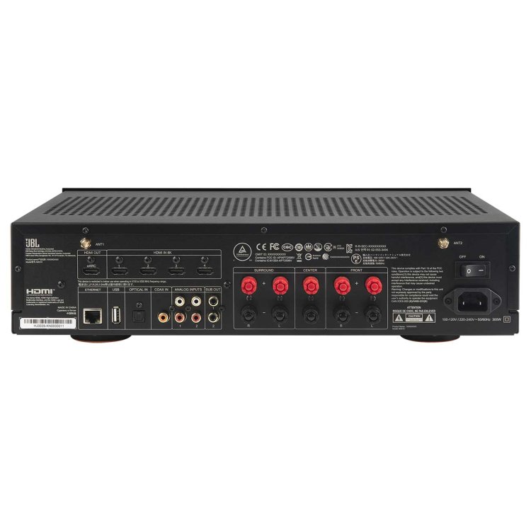 JBL 220 volt audio video receiver amp 220v 240 volt 5.2 channel 8k AV receiver amplifier 110 220 240 volts 50 60 hz model JBLMA510/220v - 220 - Electronics