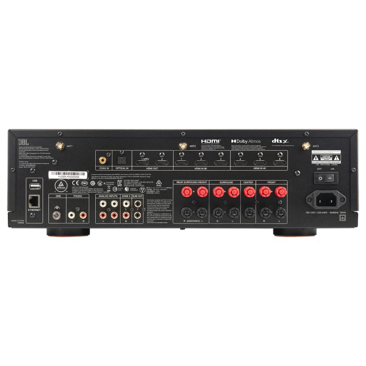 JBL 220 volt audio video receiver amp 220v 240 volt 7.2 channel 8k AV receiver amplifier 110 220 240 volts 50 60 hz model JBLMA7100/220v - 220 - Electronics