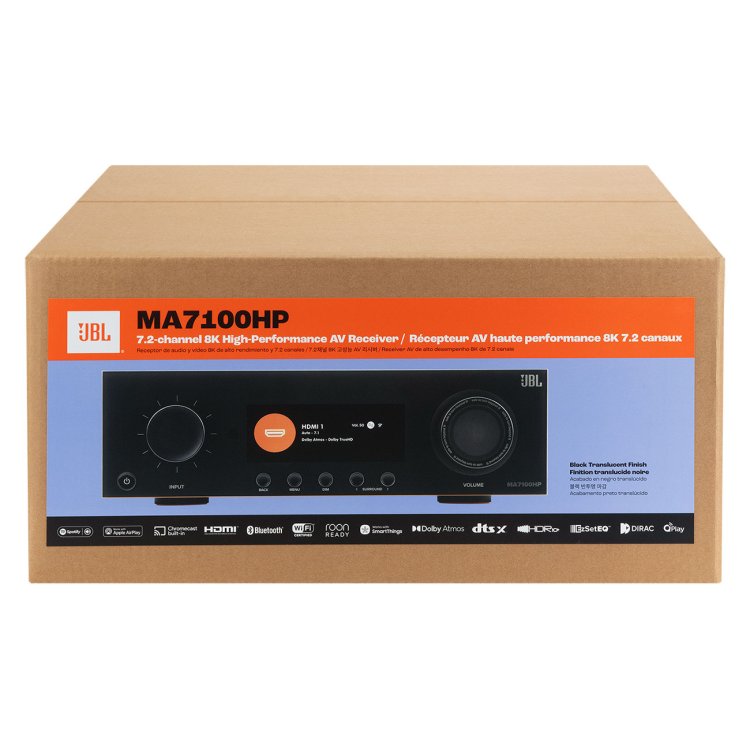 JBL 220 volt audio video receiver amp 220v 240 volt 7.2 channel 8k AV receiver amplifier 110 220 240 volts 50 60 hz model JBLMA7100/220v - 220 - Electronics