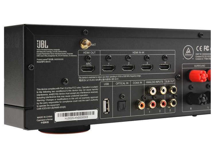 JBL 220 volts audio video receiver 220v 240 volt 5.2 channel 4k Amplifier receiver 110 220 240 volts 50 60 hz MODEL JBLMA310/220v - 220 - Electronics
