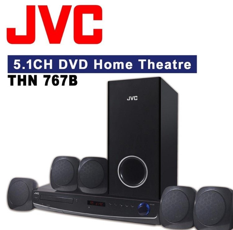 JVC THN767 Multi System 110 - 220 volts Region Free 5.1 Channel DVD Home Theater System 220v 240 volt - 220 - Electronics