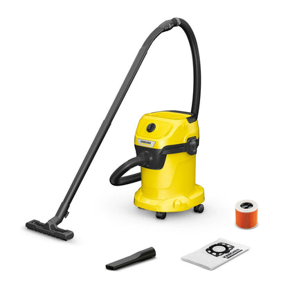Karcher WD3Plus 220 volts Shop vac wet dry 17 liter vacuum cleaner 220v 240 volt 50 hz - 220 - Electronics