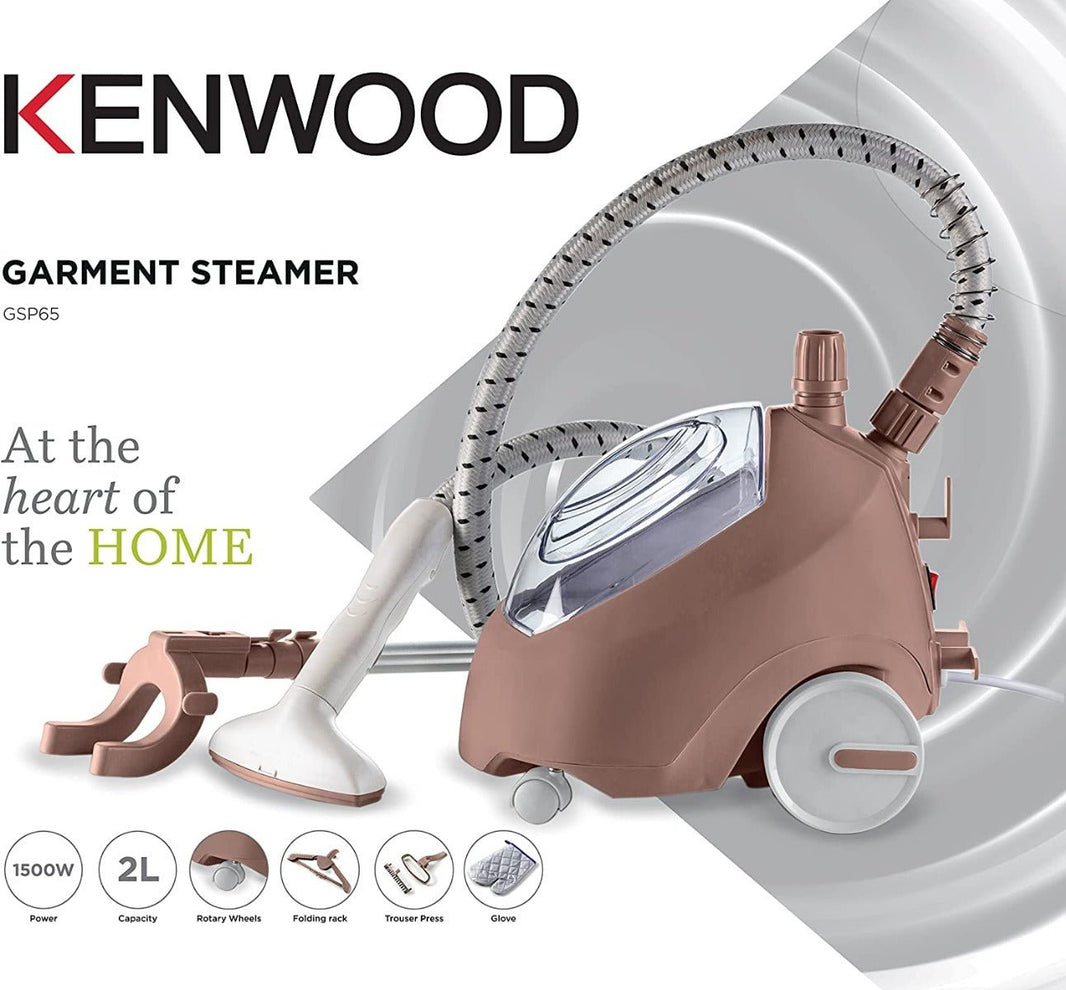 Kenwood GSP65 220 volts Garment and Fabric Steamer 2L Capacity 1500 Watt 220v 240 volts - 220 - Electronics