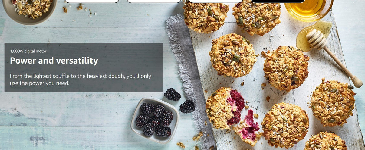 Kenwood KHC29.WOSI 220 volts Stand Mixer with 4.3 L Bowl 1000W 220v 240 volts - 220 - Electronics