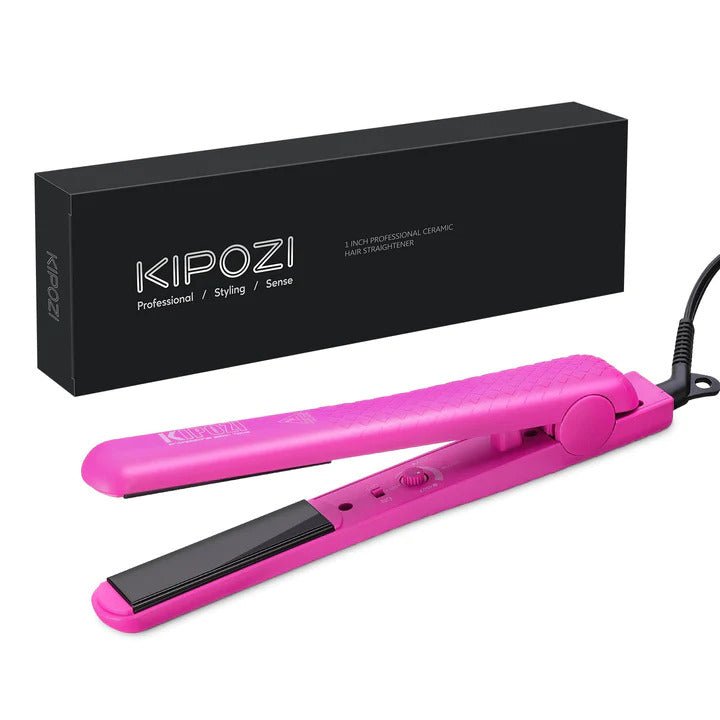 Kipozi professional 220 volts 1 inch hair Straightener flat iron 220v
