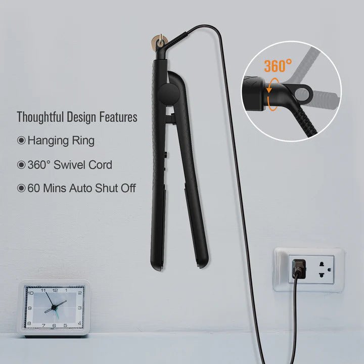 Kipozi professional 220 volts 1 inch hair Straightener flat iron 220v 240 volts 50hz 60 hz 110/220 volts for world wide use - 220 - Electronics