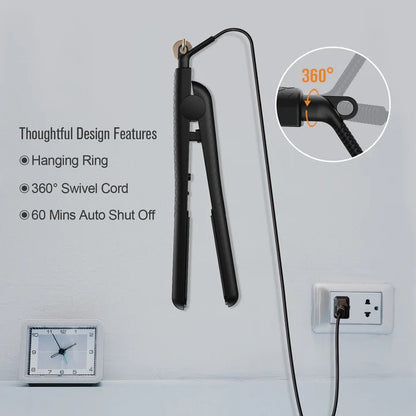 Kipozi professional 220 volts 1 inch hair Straightener flat iron 220v 240 volts 50hz 60 hz 110/220 volts for world wide use - 220 - Electronics