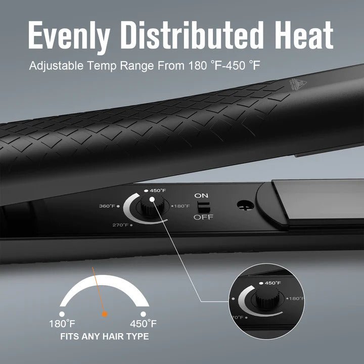 Kipozi professional 220 volts 1 inch hair Straightener flat iron 220v 240 volts 50hz 60 hz 110/220 volts for world wide use - 220 - Electronics