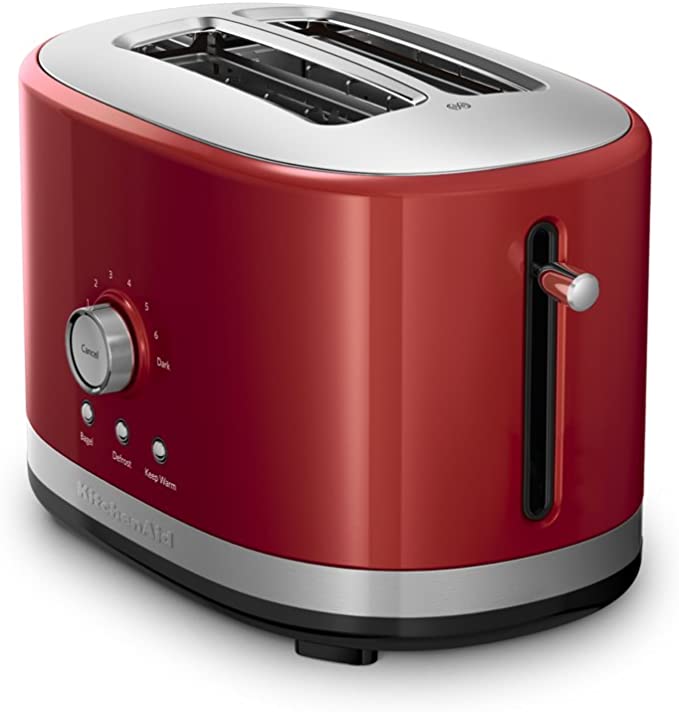 KitchenAid 220 volt 5KMT2116 Wide slot 2 slice Toaster 220v 240 volts Empire red color 5KMT2116ER - 220 - Electronics